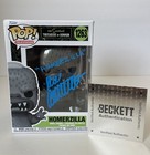 Dan Castellaneta Signed Homerzilla 1263 Simpsons Funko Pop Beckett QR CODE COA 1