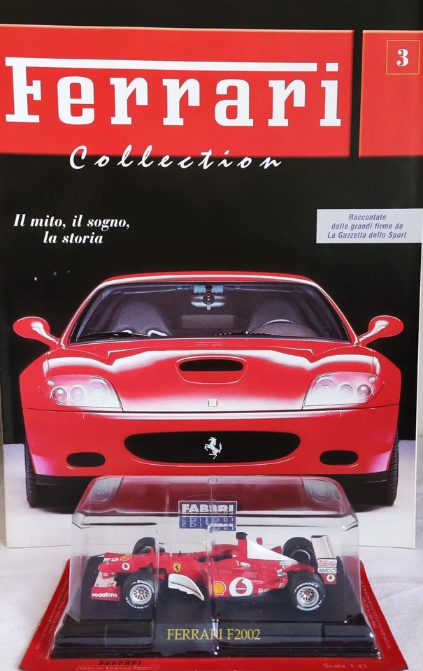 FERRARI F1 2002 n1 1:43 Michael Schumacher W.CH.+ Fascicolo n3 nuova mai aperta - Immagine 1 di 4