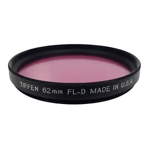 Tiffen Lens Filter 62mm FL-D Fluorescent-Daylight Screw On Mount With Case - Picture 1 of 8