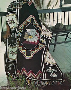 Afghanery: knit, crochet, afghan stitch, PATTERNS, wedding ring, indian blanket - Picture 1 of 6