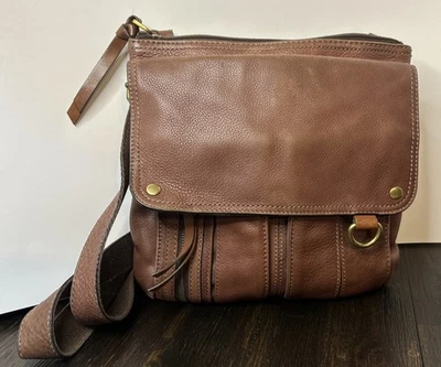 Bolso Bandolera Mensajero Viajero Fossil “Morgan” De Colección Cuero Marrón Foto 1 de 4