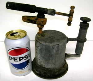 Brass Blow Torch Vintage 1900's Antique Clayton & Lambert? Valve Handle 8" Tall - Picture 1 of 9