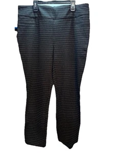 Pantalón Dalia Pull On Ponte para Damas/Bruga Incorporada Ctrl Negro/Apagado -Blanco Combo L - Imagen 1 de 7