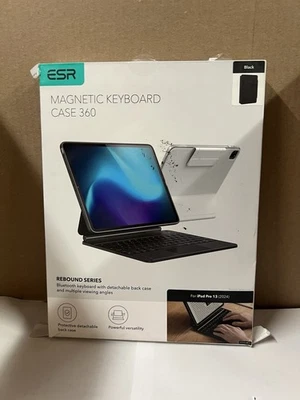 ESR Rebound Magnetic Keyboard Case 360 6B024 for iPad Air 13 2024/2025 Black NEW - Image 1 of 2