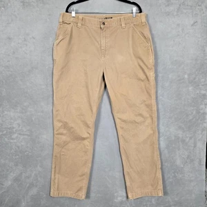 Carhartt Men's 38x32 Relaxed Fit twill Utility Work Carpenter pants khaki tan - Picture 1 of 9