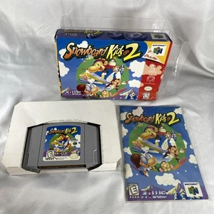 Snowboard Kids 2 Complete in Authentic Box CIB Nintendo 64 Manual & Game - Picture 1 of 14