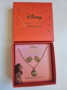 Brand new Disney Skinny Dip Lion King Earrings & Necklace Set - Picture 1 of 3