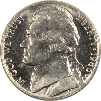 1986 P Jefferson Nickel BU Uncirculated 5c Coin - Image 1 of 4