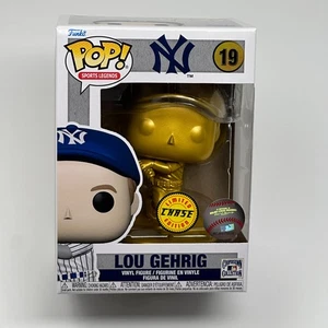 Funko Pop LOU GEHRIG GOLD CHASE New York Yankees MLB Baseball Legends 19 NEW - Picture 1 of 7