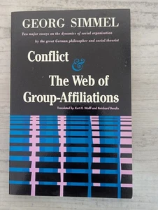 Conflict & the Web of Group-Affiliations; Georg Simmel - vintage/VG/PB - Foto 1 di 4