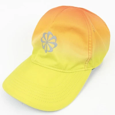 Nike Aerobill Featherlight Dri-Fit Sombrero para Correr Amarillo Naranja Gradiente Molinete Foto 1 de 4