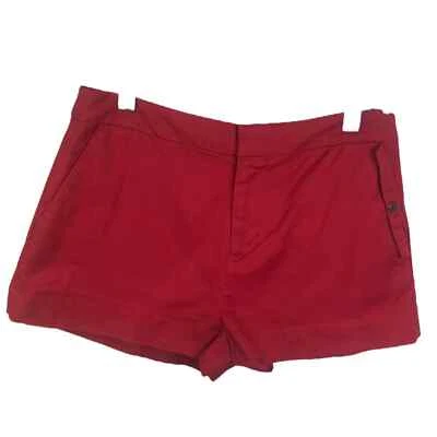 Pantalones Cortos Chinos Kate Spade Saturday Para Mujer Rojo Algodón Elastizados Frente Plano Talla 2 Foto 1 de 4