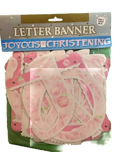 Joyous Christening 9.Y5’ Banner Girl Primastic - Picture 1 of 3