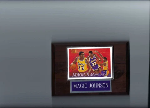MAGIC JOHNSON PLAQUE LOS ANGELES LAKERS LA BASKETBALL NBA   C Cover