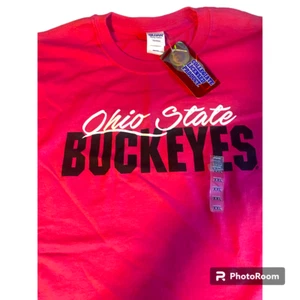 Ohio State Buckeyes Hot Pink Tee Shirt NWT sz 2XL - Picture 1 of 3
