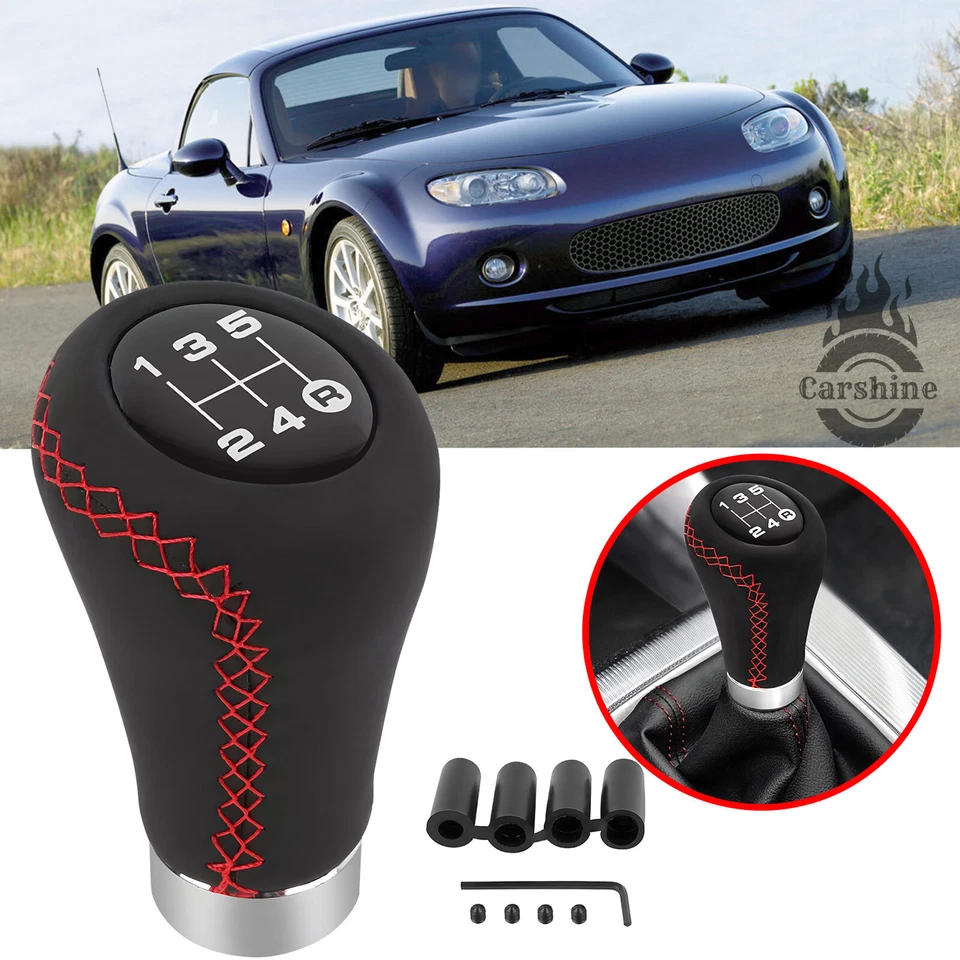 5 Speed Manual Gear Stick Shift Knob Shifter Lever Head For Mazda Rx-8 Rx-7 Mx-5 Foto 1 de 4