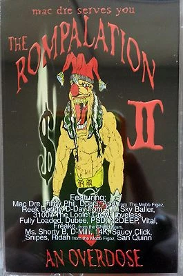 Mac Dre Serves You The Rompalation II: An Overdose CS/CASSETTE TAPE (Sealed) - Image 1 of 4
