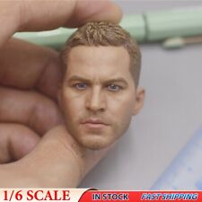 1/6 Paul Walker Man Head Sculpt Fit 12" Hot Toys Phicen Worldbox Body Figures