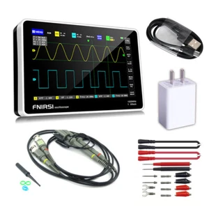 Osciloscopio digital FNIRSI 1013D Mini 7 ""panel táctil 2 canales 100 MHz ancho de banda 1GS - Imagen 1 de 7