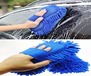 Microfiber Car Wash Sponge-Non Scratch Sponges-Two Sided Chenille Microfiber Was - Picture 1 of 7