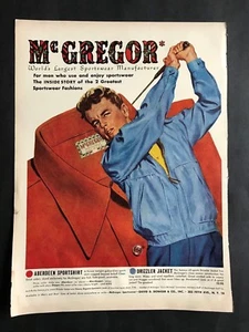 Anuncio vintage 1950 para McGregor - Imagen 1 de 1