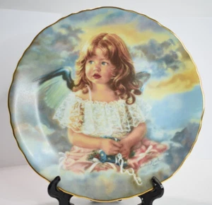 "Plato de Coleccionista Vintage - "Ángel de Compartir" de Sandra Kuck - Reco/Bradford Exc. - Imagen 1 de 8