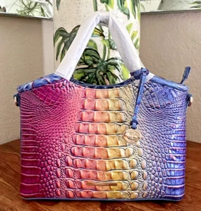 Brahmin Small Elaine MAGIC Ombre Melbourne Satchel Crossbody Bag NWT - Picture 1 of 16