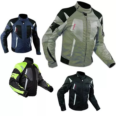 Textiljacke Motorrad Touring Mesh Jacke CE Protektoren Sommer Sport Textil - Bild 1 von 4