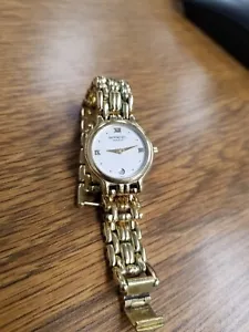 Vintage 18KGold-plated Raymond Weil Geneve Fidelio Women Watch NEW BATTERY - Picture 1 of 9
