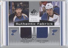2013-14 SP Game Used Edition Jerseys David Backes Chris Stewart #AF2-BS