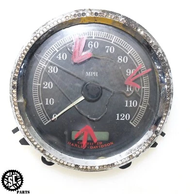2005 HARLEY DAVIDSON SOFTAIL DYNA FLST SPEEDOMETER GAUGES 5" - Image 1 of 4