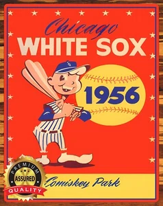 Medias Blancas de Chicago 1956 - Comiskey Park - letrero de metal 11 x 14 - Imagen 1 de 4