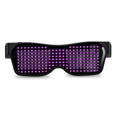 Bluetooth LED Color Glasses, Music Party Dance Carnival Luminous Glasses - Image 1 of 4