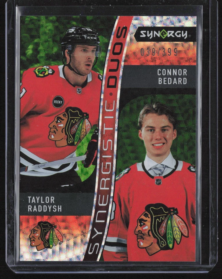 Taylor Raddysh/Connor Bedard 2023-24 UD Synergy Synergistic Duos /399 #SD-5 - Image 1 of 2