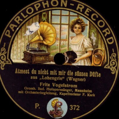 FRITZ VOGELSTROM "Lohengrin" Atmest du nicht mit mir die.. Schellackplatte G4121 - Bild 1 von 2