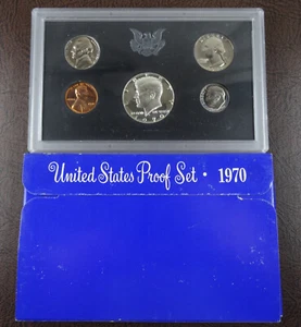 1970-S US Mint Proof Set 5 Coin Set OGP Original Government Packaging - Picture 1 of 4