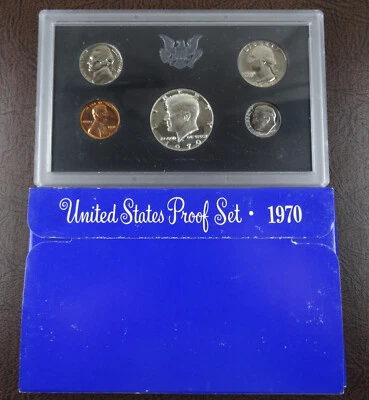 1970-S US Mint Proof Set 5 Coin Set OGP Original Government Packaging - Image 1 of 4