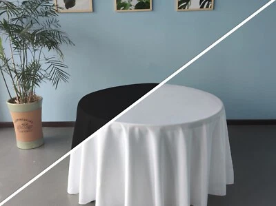 Luxuriöse Runde Tischdecke Polyester versch.Größe Edel, Party, Hochzeit, Bankett - Bild 1 von 3
