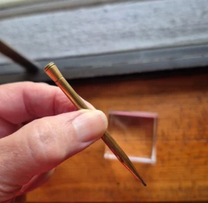 Vintage Miniature Brass Mechanical Pencil - Picture 1 of 16