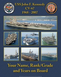 USS John F. Kennedy CV-67 16" X 20" impresión personalizada de regalo de la Marina de los Estados Unidos - Imagen 1 de 12