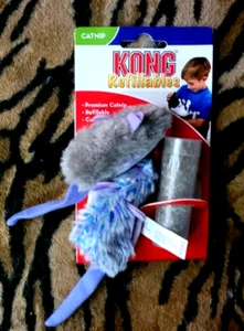 KONG Refillables Purple Mouse & Frosty Grey Mouse Catnip Toys - Picture 1 of 1