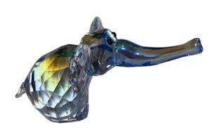 Swarovski Crystal Lovlots Circus Toby the Elephant Blue Pre-owned - Picture 1 of 12