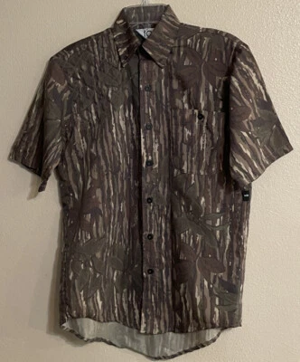 VTG ORIGINAL Realtree Mens S Short Slv Shooting Shirt Vented Hunting Camo USA - Image 1 of 4