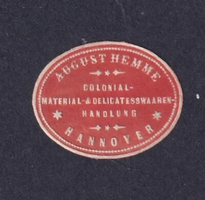 Germany Poster Stamp AUGUSTHEMME COLONIAL HANNOVER - Picture 1 of 1