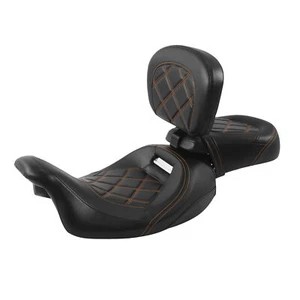 Asientos de conductor pasajeros almohadilla de respaldo de conductor apta para Harley CVO Street Glide 09-23 - Imagen 1 de 12