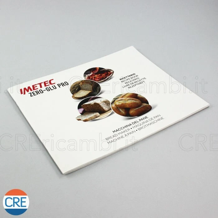 Ricettario Libro Ricette Originale Macchina Pane F7901 Zero Glu IMETEC