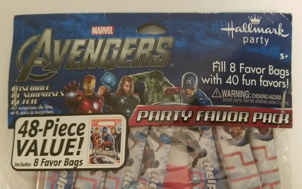 Hallmark Marvel The Avengers Party Favor Pack Birthday Bag of 48 Pieces