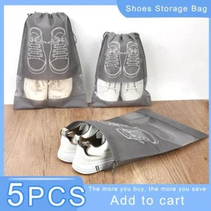 5 piezas Zapatos Bolsa de almacenamiento Bolsa de viaje portátil Bolsa de almacenamiento de viaje Impermeable Colgante - Imagen 1 de 22