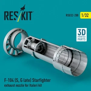 F-104 (S, G late) "Starfighter" boquilla de escape para Italeri kit 1:32 RSU32-0208 - Imagen 1 de 3
