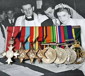 Rare *Dutch East Indies MBE* WW2 British Army Chaplains Medals - Fordham Burma - Picture 1 of 12